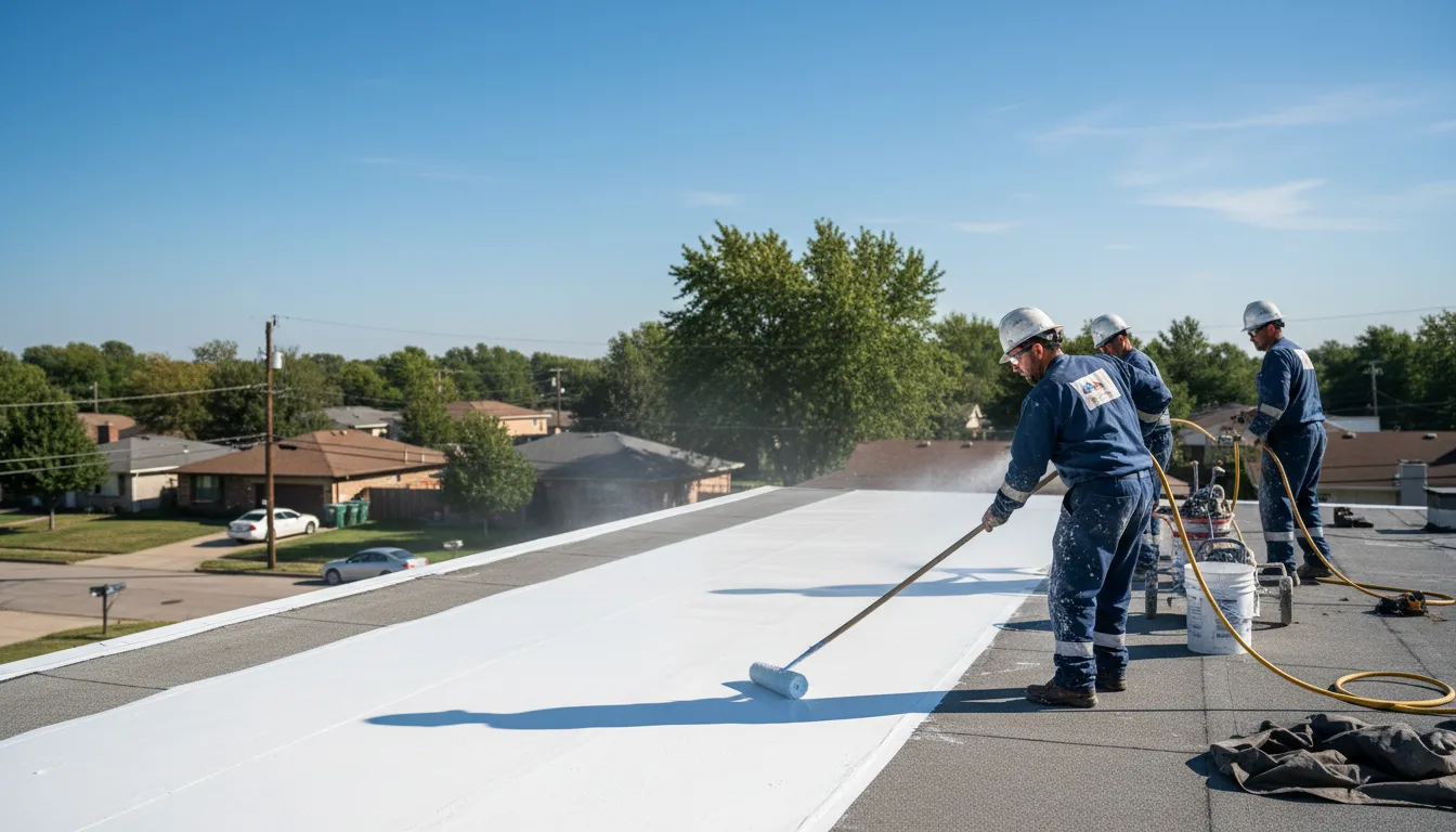 Commercial roof coating in Far Hills, NJ near me